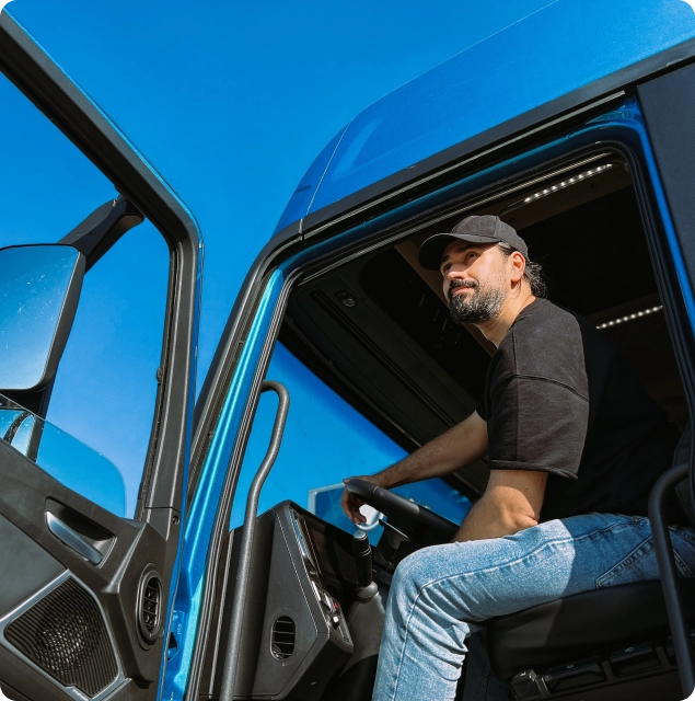 Bild Fahrer in Lkw